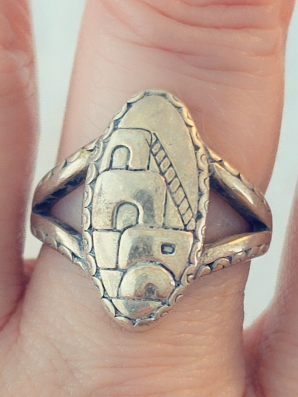 Estate Carolyn Pollack   Sterling Silver Gemstone Ring SZ 9